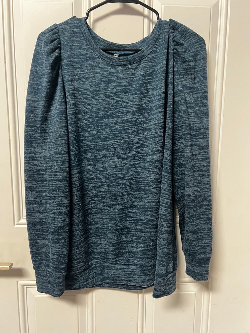 Large blue shirt